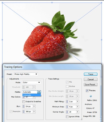 آموزش Image Trace در ایلوستریتور