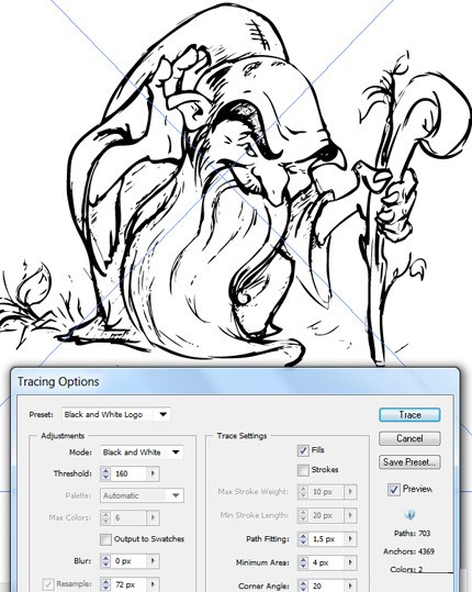 آموزش Image Trace در ایلوستریتور