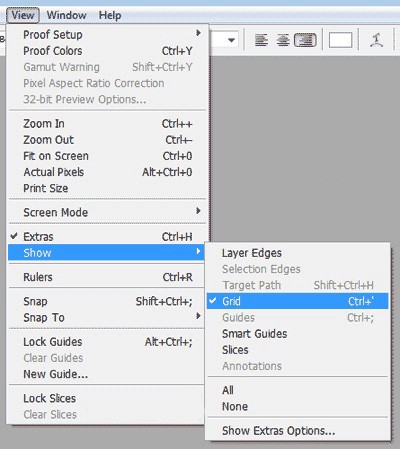 آموزش کاربرد شبکه ها در فتوشاپ (Grid)