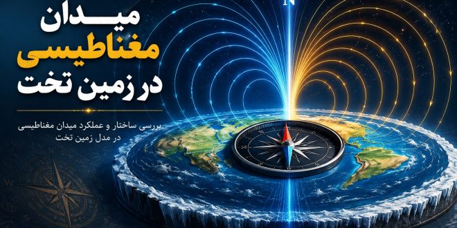 میدان مغناطیسی در زمین تخت